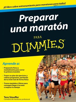 cover image of Preparar una maratón para Dummies